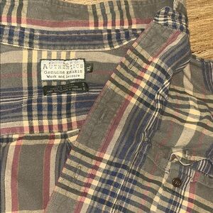 Dockers Authentics Multicolor Plaid Shirt 100% Cotton